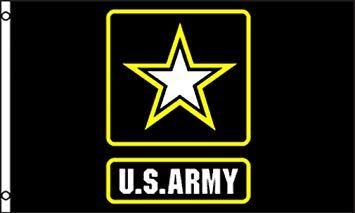 Black Yellow Star Logo - Amazon.com : Black Yellow and White U.S. Army Star Logo Flag 3x5 ft