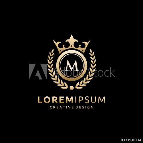 Queen M Logo - Royal Queen M Letter Logo - Buy this stock vector and explore ...