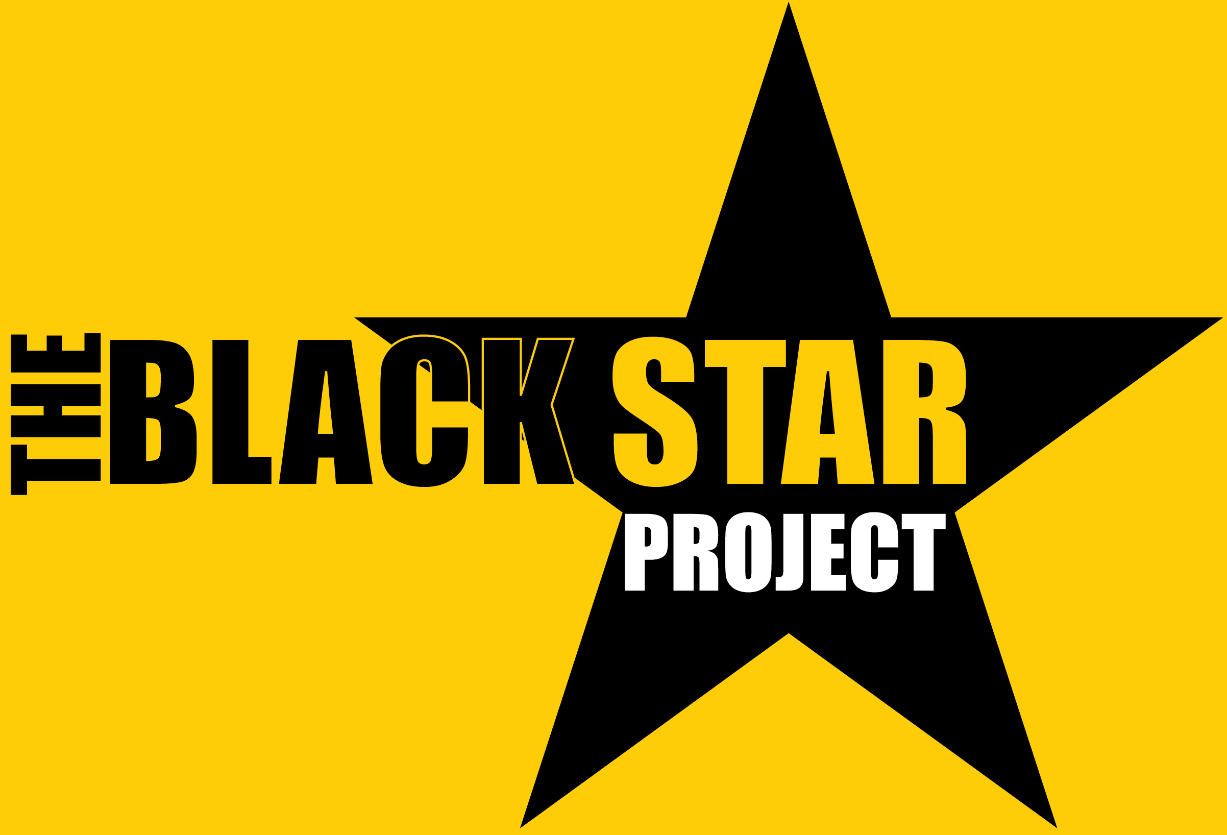 Looks Like a Black and Yellow D Logo - File:Black Star Project logo.png