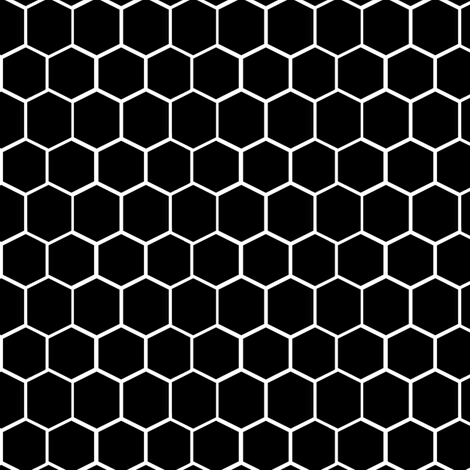 Black and White Hexagon Logo - Black and White Hexagon, Honeycomb, Beehive giftwrap - bohobear ...