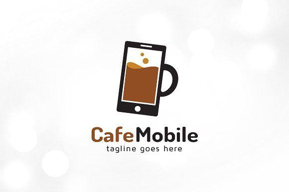 Mobile Logo - Cafe Mobile/ Water Mobile Logo ~ Logo Templates ~ Creative Market
