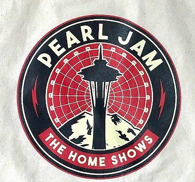 Pearl Jam Logo - PEARL JAM TOTE bag seattle the home shows space needle logo pj new