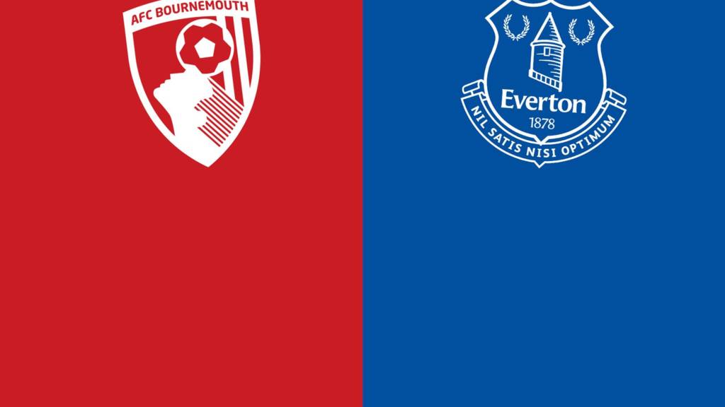 Red V Blue Logo - Premier League: Bournemouth v Everton