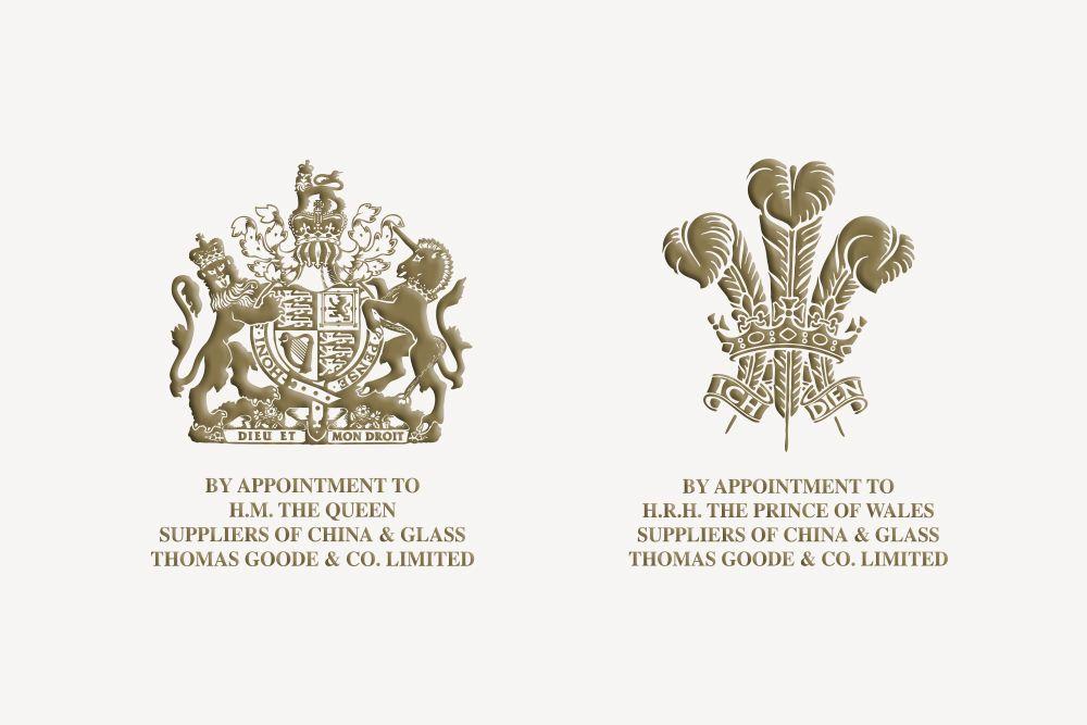 Queen M Logo - Royal Warrants - Thomas Goode Sale