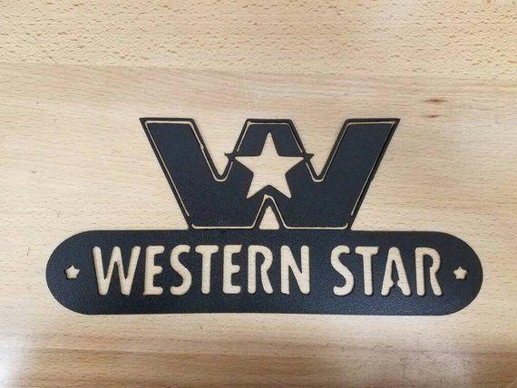 Western Star Logo - Western Star Trucks logo metal wall art plasma cut decor | Etsy