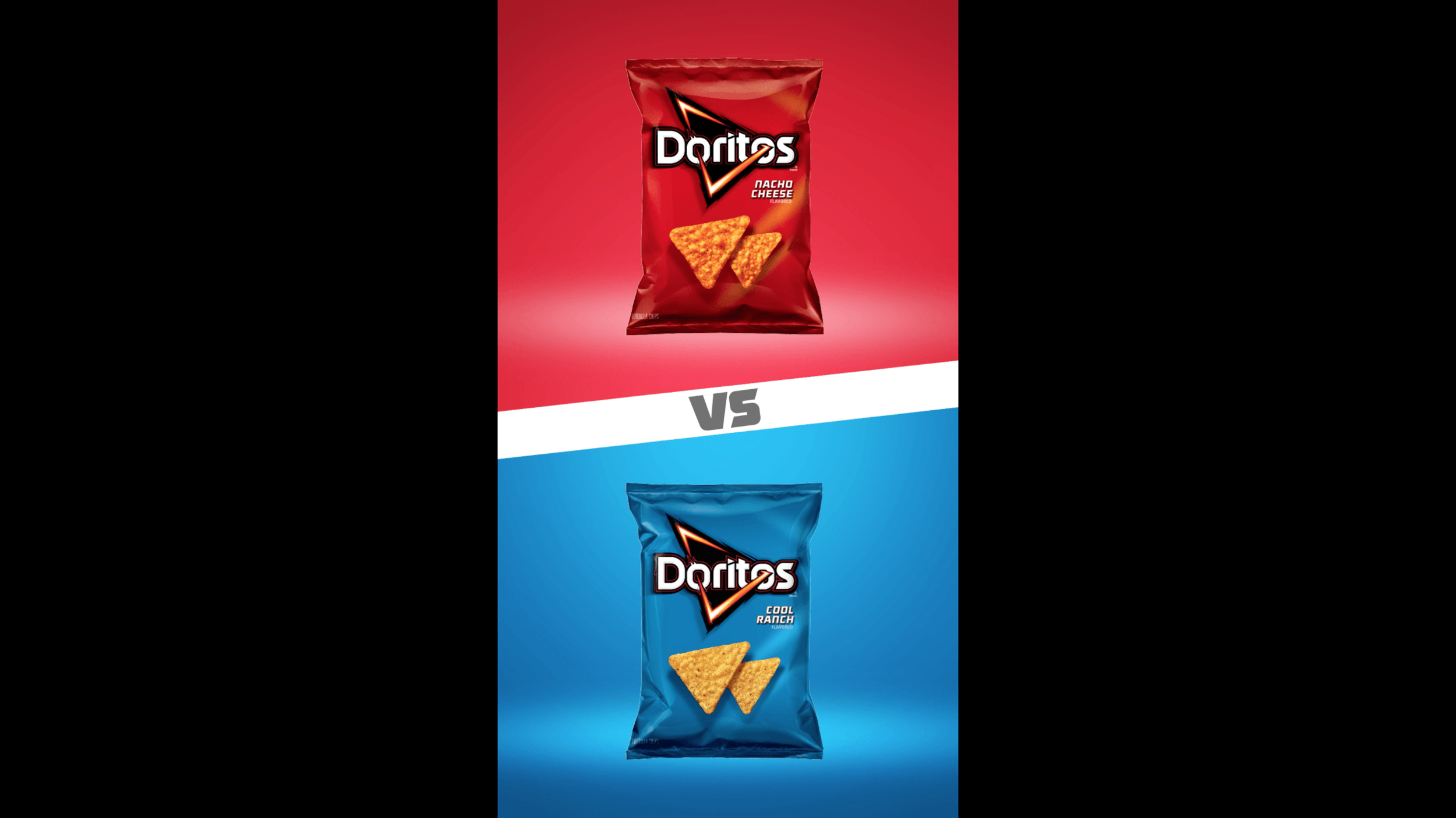 Red V Blue Logo - DORITOS RED V BLUE