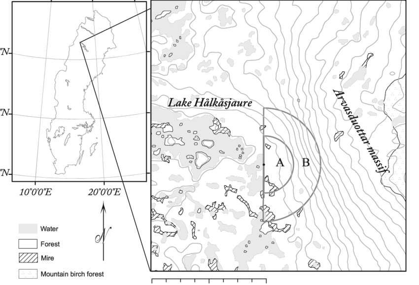 Semicircle with White Mountain Black Logo - Location and topographic map showing the study area east of Lake ...