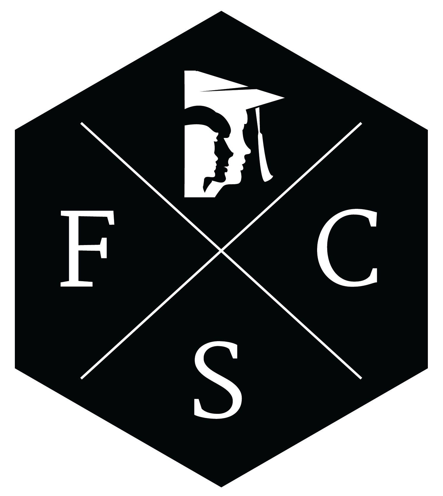 Black and White Hexagon Logo - Public Information & Communications / FCS Logo Stylesheet