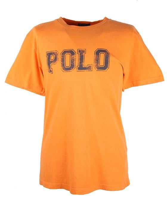 Orange T Logo - 90s Orange Ralph Lauren Polo Logo T Shirt - S Orange £25 | Rokit ...