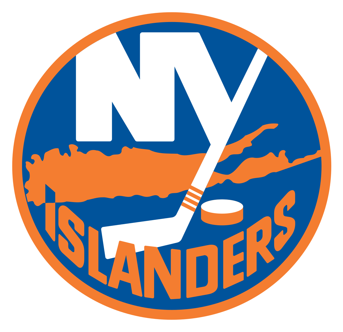 Orange New York Logo - New York Islanders