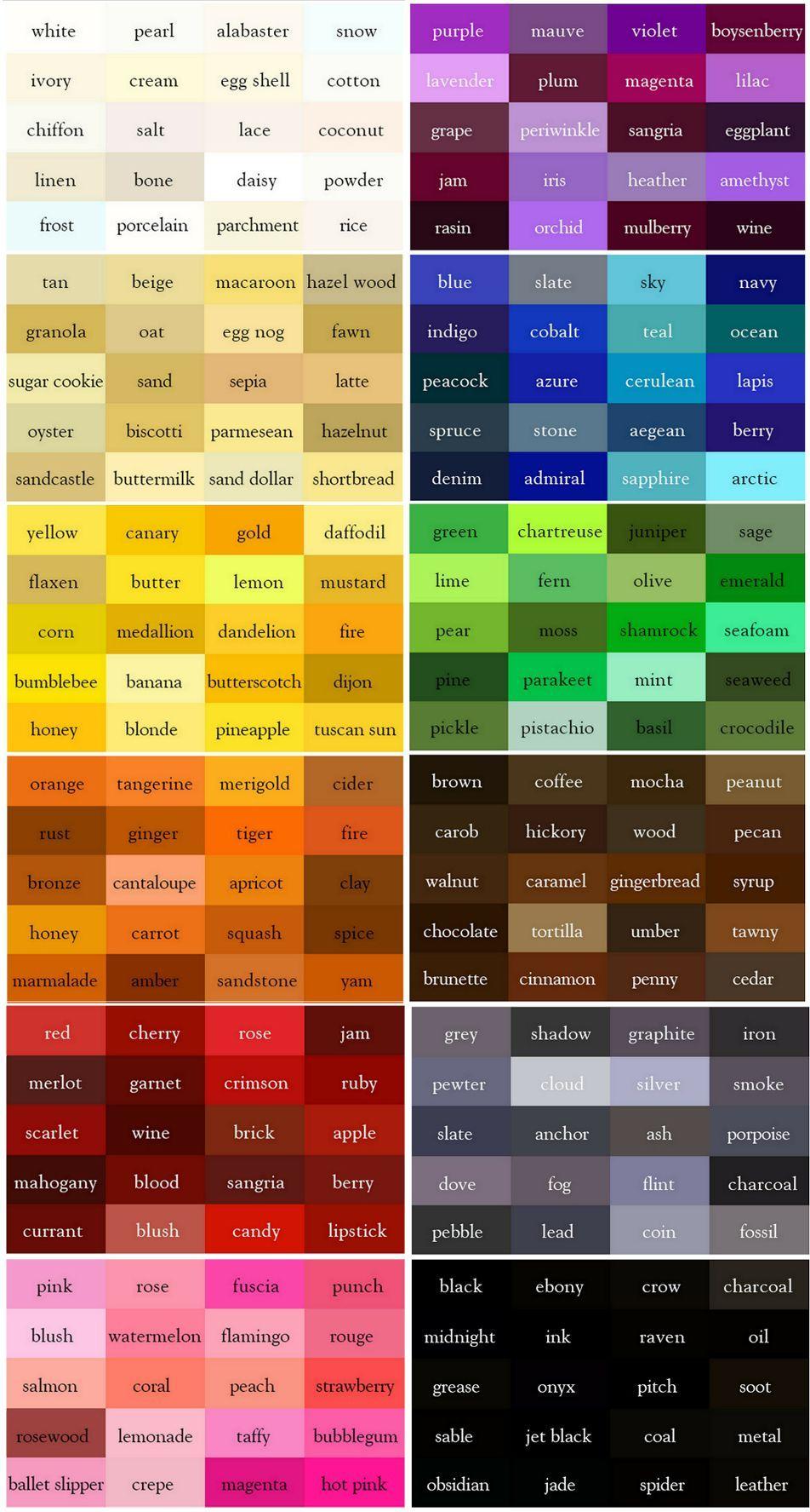 Red Purple Green Blue Logo - The Color Thesaurus for Writers and Designers from Ingrid's Notes ...