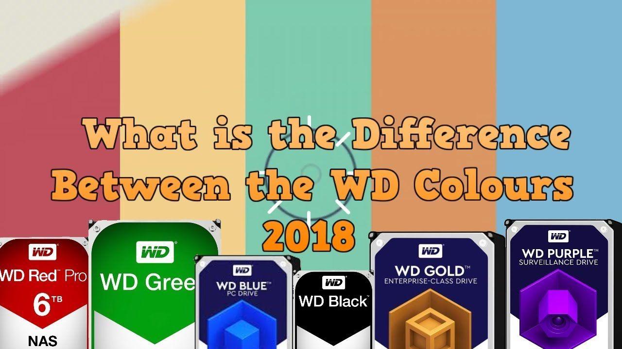 Red Black Blue and Green Logo - What is the difference between the WD Colours – Blue, Red, Black ...