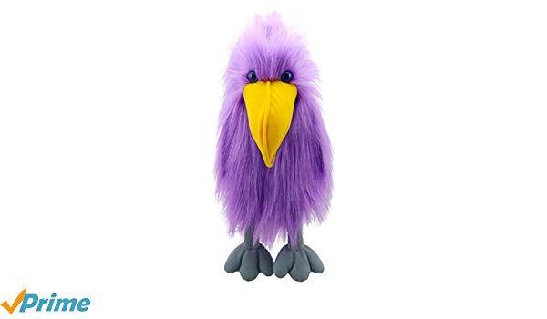 Purple White Bird Logo - The Puppet Company - Colourful Birds - Purple Bird Hand Puppet ...