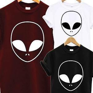 Tumblr Alien Logo - Alien Face UFO Logo T SHIRT Blogger Love Swag Fashion Hate Science ...