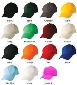 Red Black Blue and Green Logo - NEW COTTON CAP COLOURED HAT SPORTS CAP CAPS - PINK RED BLACK BLUE ...