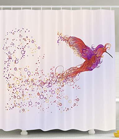 Purple White Bird Logo - Phoenix Decor with Pink Purple Orange White Picture