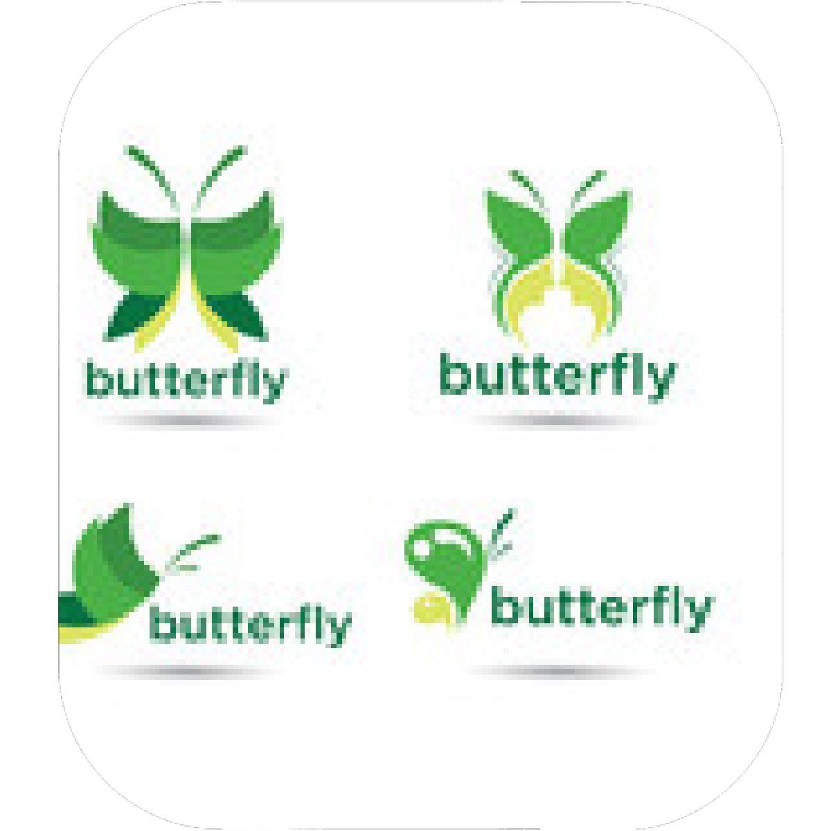 Green Butterfly Logo - Designs