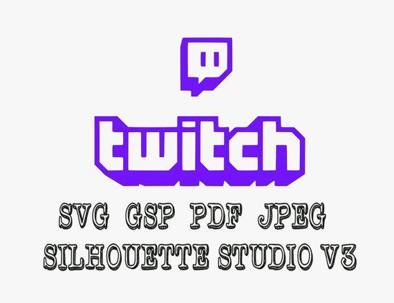 Twitch.TV Logo - Twitch Tv Logo Vinyl Decal Svg Pdf Jpeg Gsp Silhouette Studio | Etsy