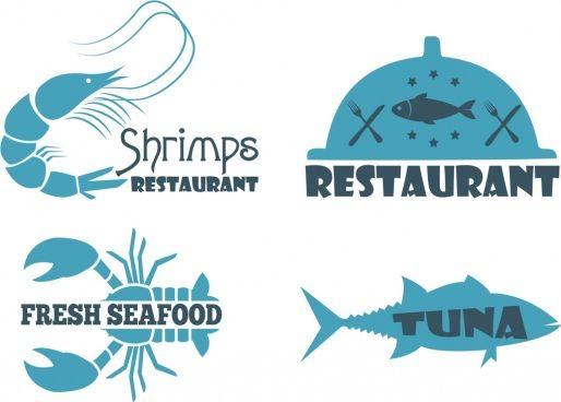 Fish Restaurant Logo - Seafood restaurant logo design free vector download 764 Free