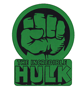 Hulk Logo - Marvel The Incredible Hulk Logo X-Large Logo Embroidered Iron On ...