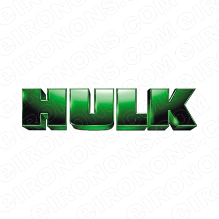 Hulk Logo - THE INCREDIBLE HULK LOGO COMIC T-SHIRT IRON-ON TRANSFER DECAL #CTIH3 ...