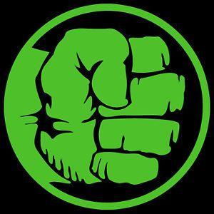 Hulk Logo - Hulk Fist Decal Sticker Avengers Marvel Comics