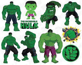 Hulk Superhero Logo - Hulk logo | Etsy