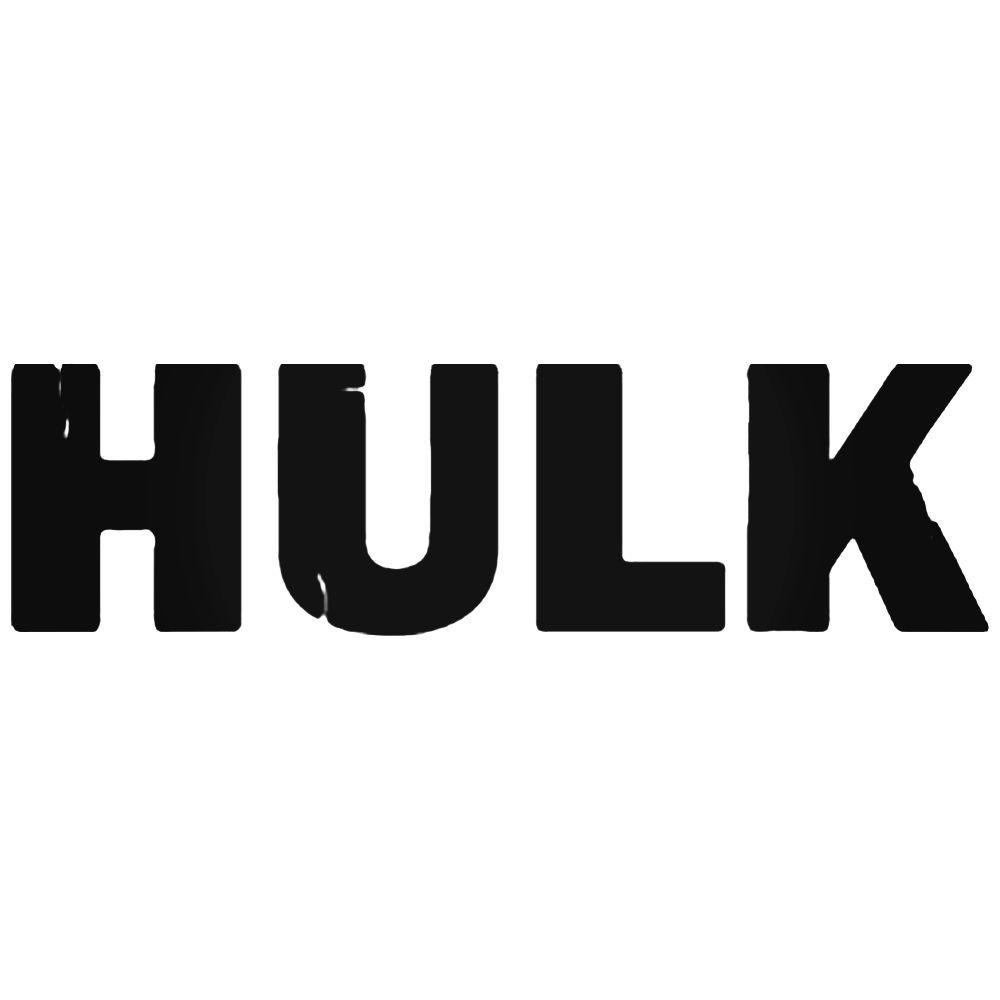 Hulk Logo - Hulk Logo Hulk Silhouette Decal