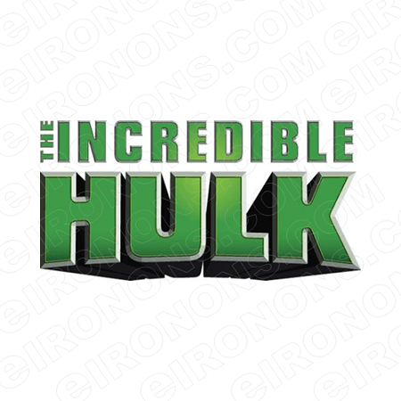 Hulk Logo - THE INCREDIBLE HULK LOGO COMIC T-SHIRT IRON-ON TRANSFER DECAL #CTIH2 ...
