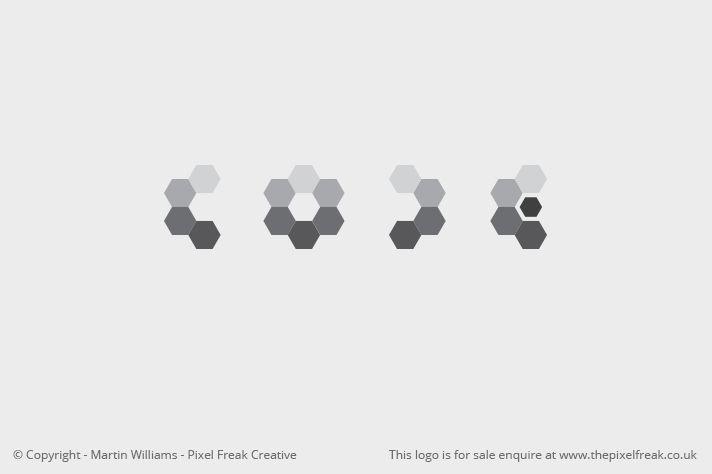Black and White Hexagon Logo - Code Hexagon Logo *For Sale* – Logo Design | Graphic Designer | Web ...