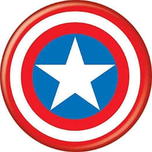 Captain America Logo - Amazon.com: Ata-Boy Marvel Comics Captain America Logo 1.25 ...