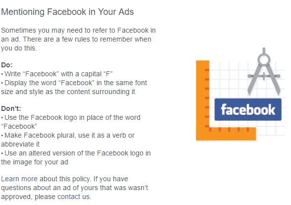 I Can Use Facebook Logo - News You CAN now use the Facebook name and logo in your ads