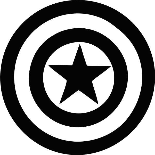 Captain America Logo - Captain America Logo - Vinylstickers2u