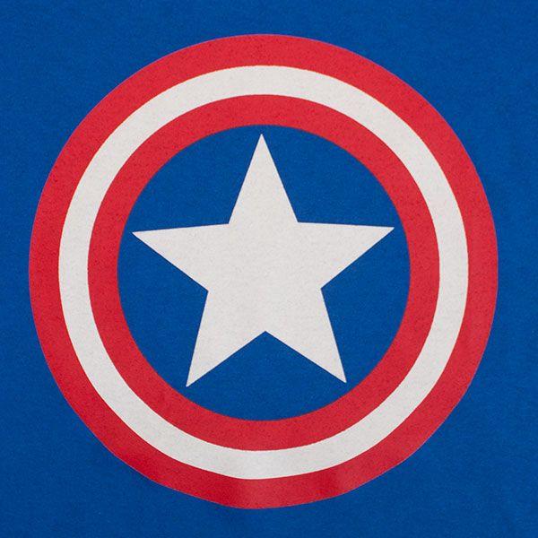 Captain America Logo - Captain America Royal Blue Shield Logo TShirt | TVMovieDepot.com