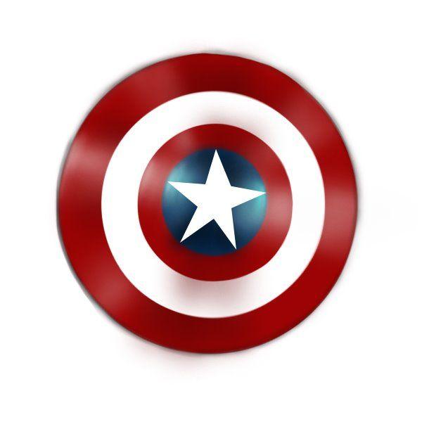 Captain America Logo - Learn How to Draw Captain America Shield (Captain America) Step