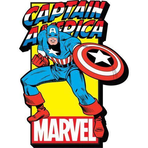 Captain America Logo - Marvel Captain America Logo Magnet: 184709951365