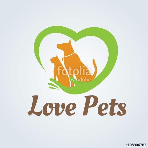 Pets Logo - Pets logo.dog logo, Pet shop logo template. Stock image and royalty