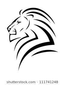 Easy to Draw Black and White Vector Logo - Simple Lion Drawing - Bing Images … | Holidays | Pinte…