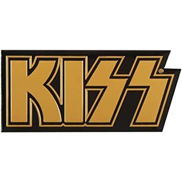 Original Kiss Logo - KISS Logo, Officially Licensed Original Artwork, Premium Vinyl Gold