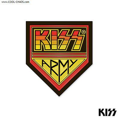 Original Kiss Logo - KISS BUTTON PIN Army Rock & Roll Band ORIGINAL VINTAGE EXTREMELY ...