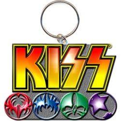 Original Kiss Logo - KISS Logo & Icon Keyring