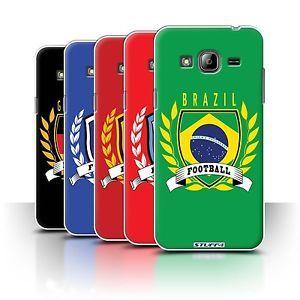 Samsung Galaxy J3 Logo - STUFF4 Phone Case/Back Cover for Samsung Galaxy J3 /Football Emblem ...