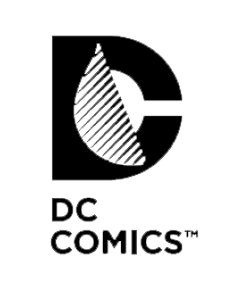 Black and White DC Logo - The Art of the Brick: DC Comics