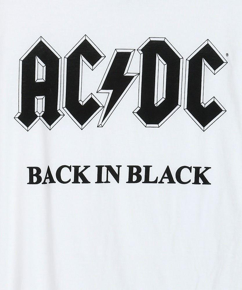 Black and White DC Logo - AC/DC Back in Black White Men's T-Shirt