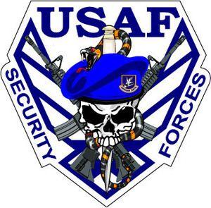 Air Forc Logo - STICKER USAF Air Force Security Forces Logo - M.C. Graphic Decals