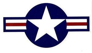 Air Foce Logo - USAF Roundel Decal 5 long x 2.75 tall Sticker Air Force Logo