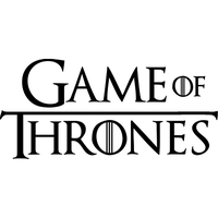 Game of Thrones Black and White Logo - Game of thrones