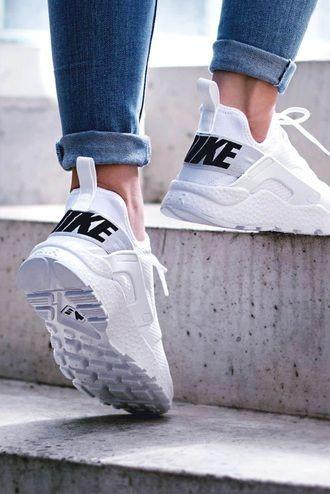 Cute Black and White Nike Logo - $80 Cute Summer Spring Bright White Sneakers With Black Nike Logo ...