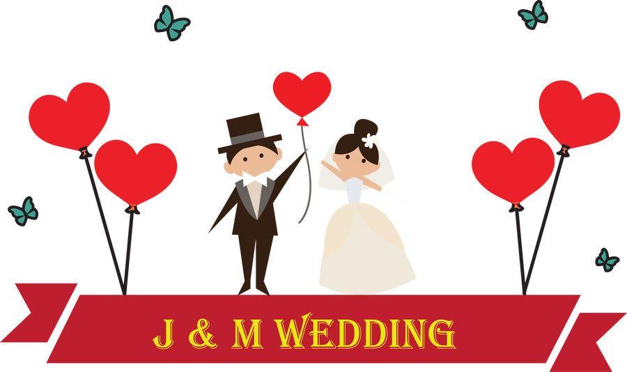 Red Wedding Logo - Entry by arnab22922 for Wedding Logo Design