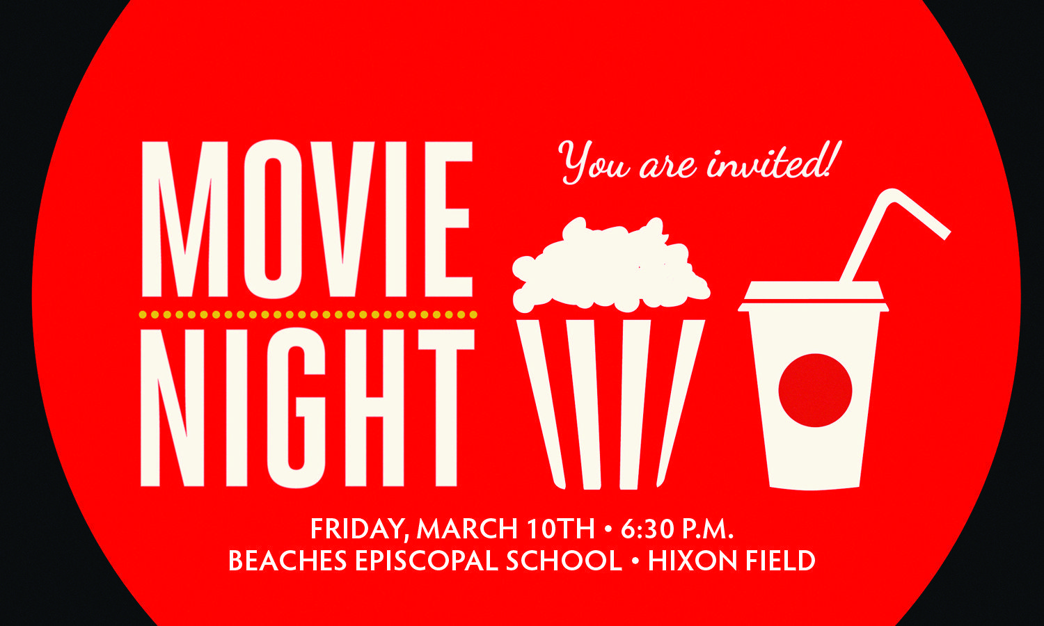 Movie Night Logo - BES Movie Night on Friday, March 10th - Free Admission - Beaches ...